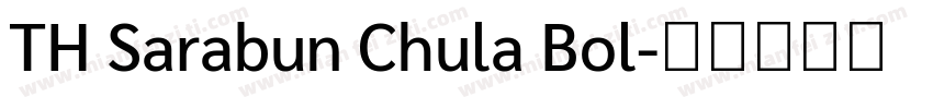 TH Sarabun Chula Bol字体转换